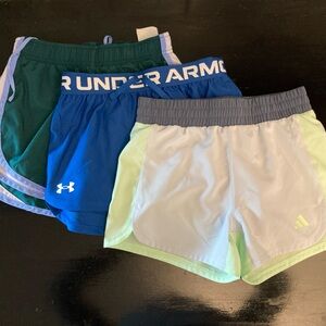 Girls athletic shorts bundle youth size M